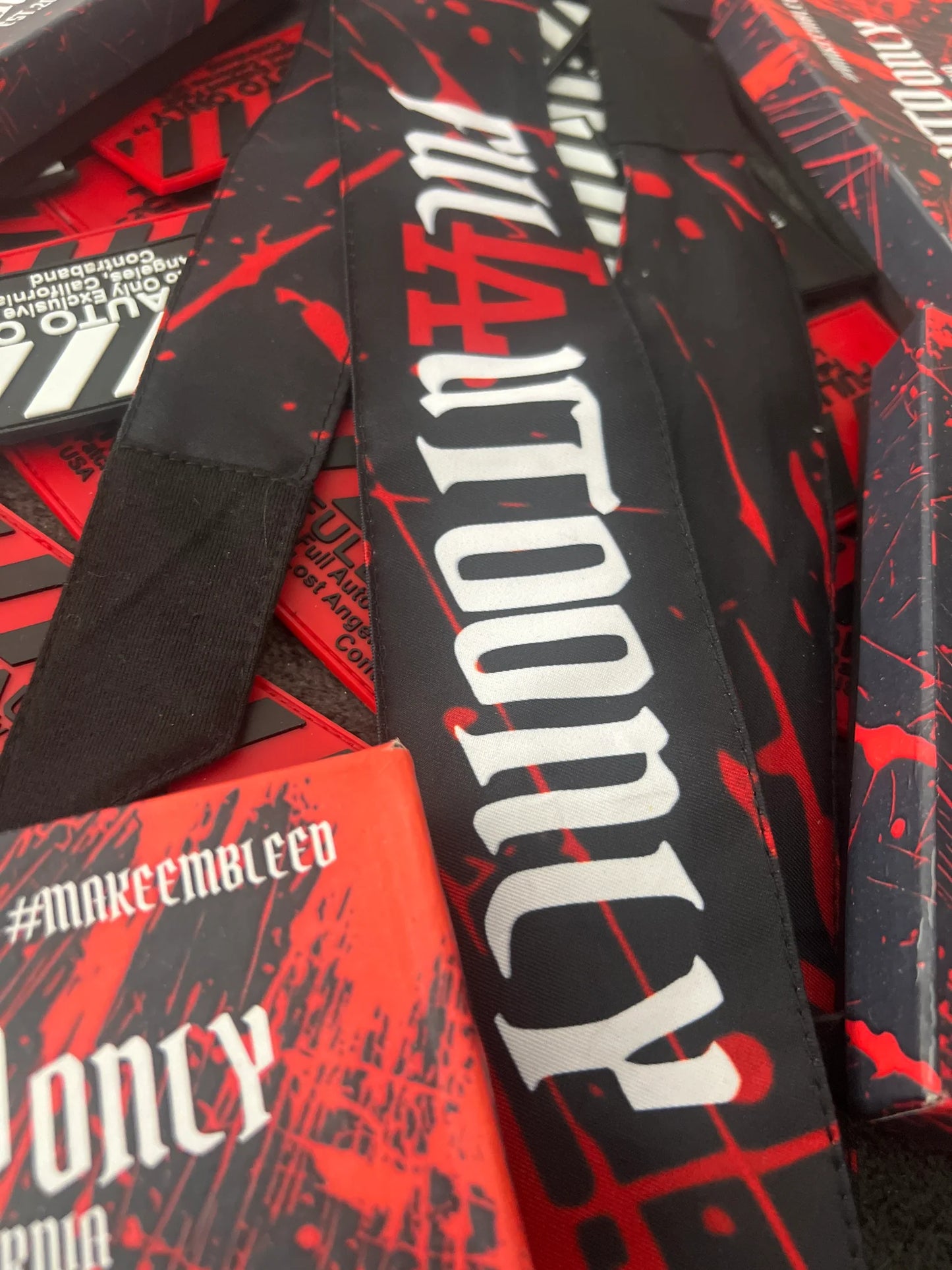 Full Auto Only Red splat headband