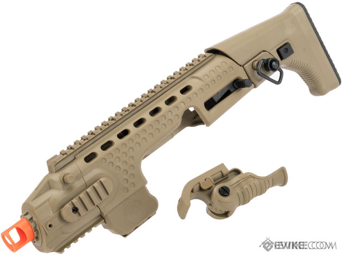 APS Action Combat Carbine Conversion Kit for APS ACP Airsoft Pistols (Color: Dark Earth)