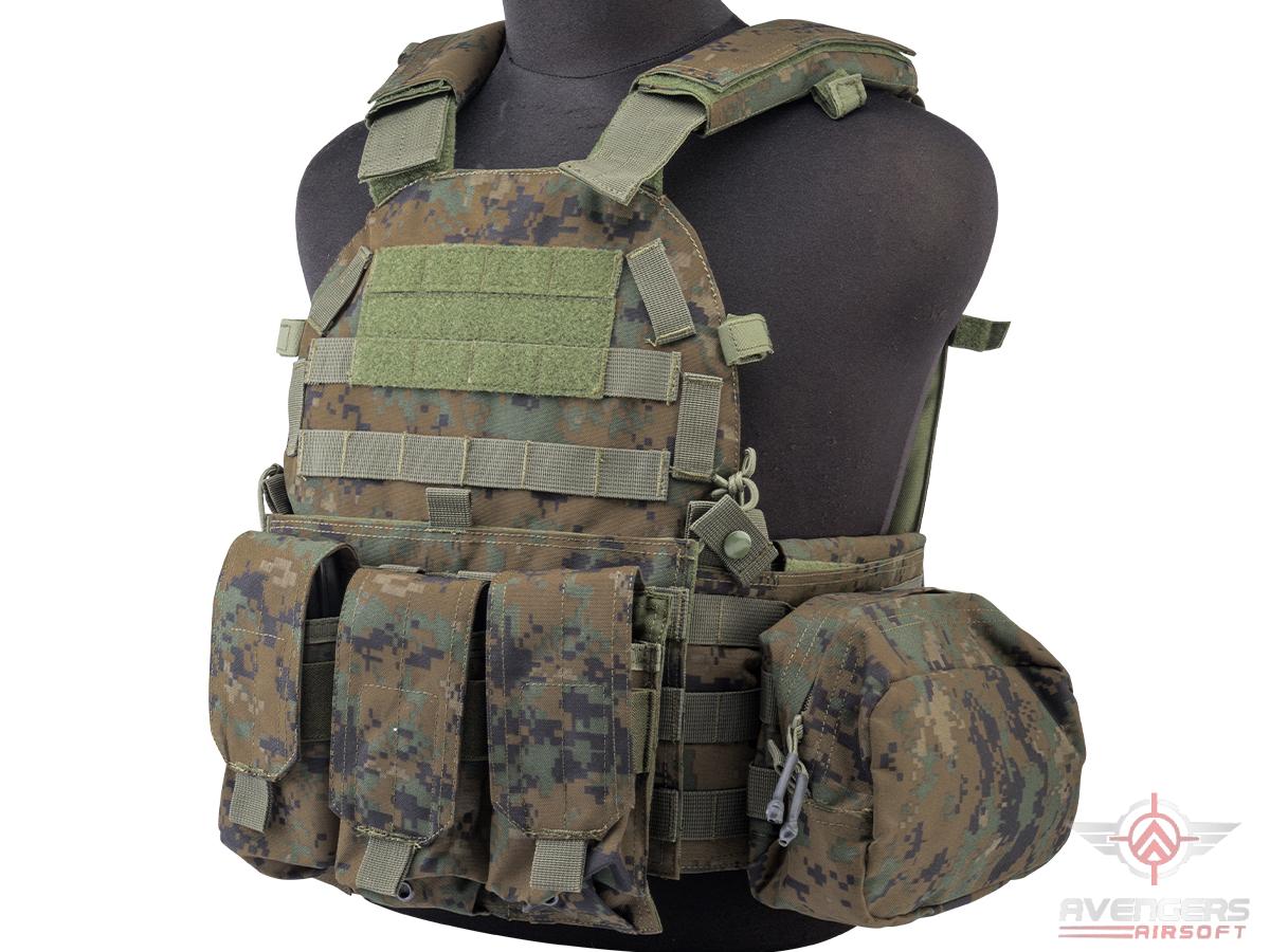 Avengers 6D9 Tactical Vest with Magazine and Radio Pouches (Color: AOR2)