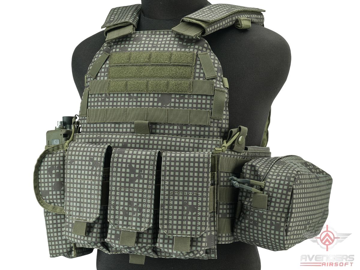 Avengers 6D9 Tactical Vest with Magazine and Radio Pouches (Color: Desert Night Camo)