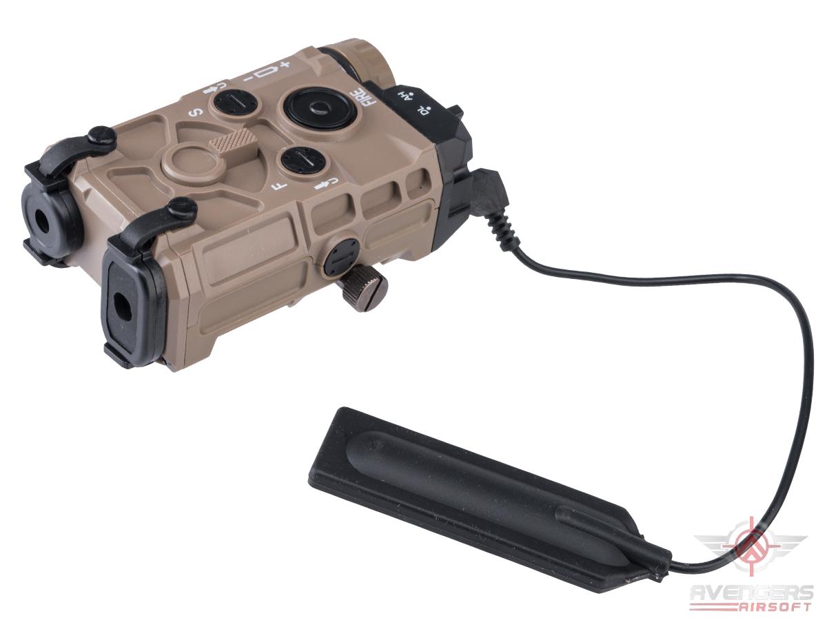 Avengers Mock Airsoft PEQ Laser and Flashlight Device w/ Remote Pressure Switch