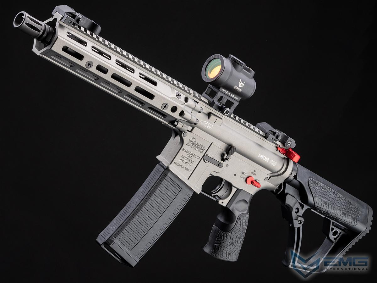 EMG Helios Daniel Defense Licensed MK18 RIII Airsoft AEG Rifle w/ CYMA Platinum Gearbox (Color: Gunmetal Grey / 350 FPS / Gun Only)