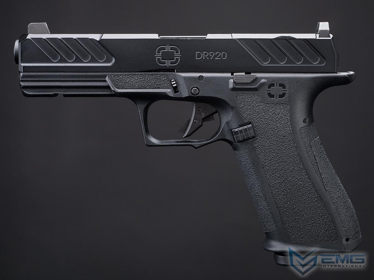 EMG x Shadow Systems DR920 MIL/LE Model Full Size Airsoft Gas Blowback Pistol (Color: Black)