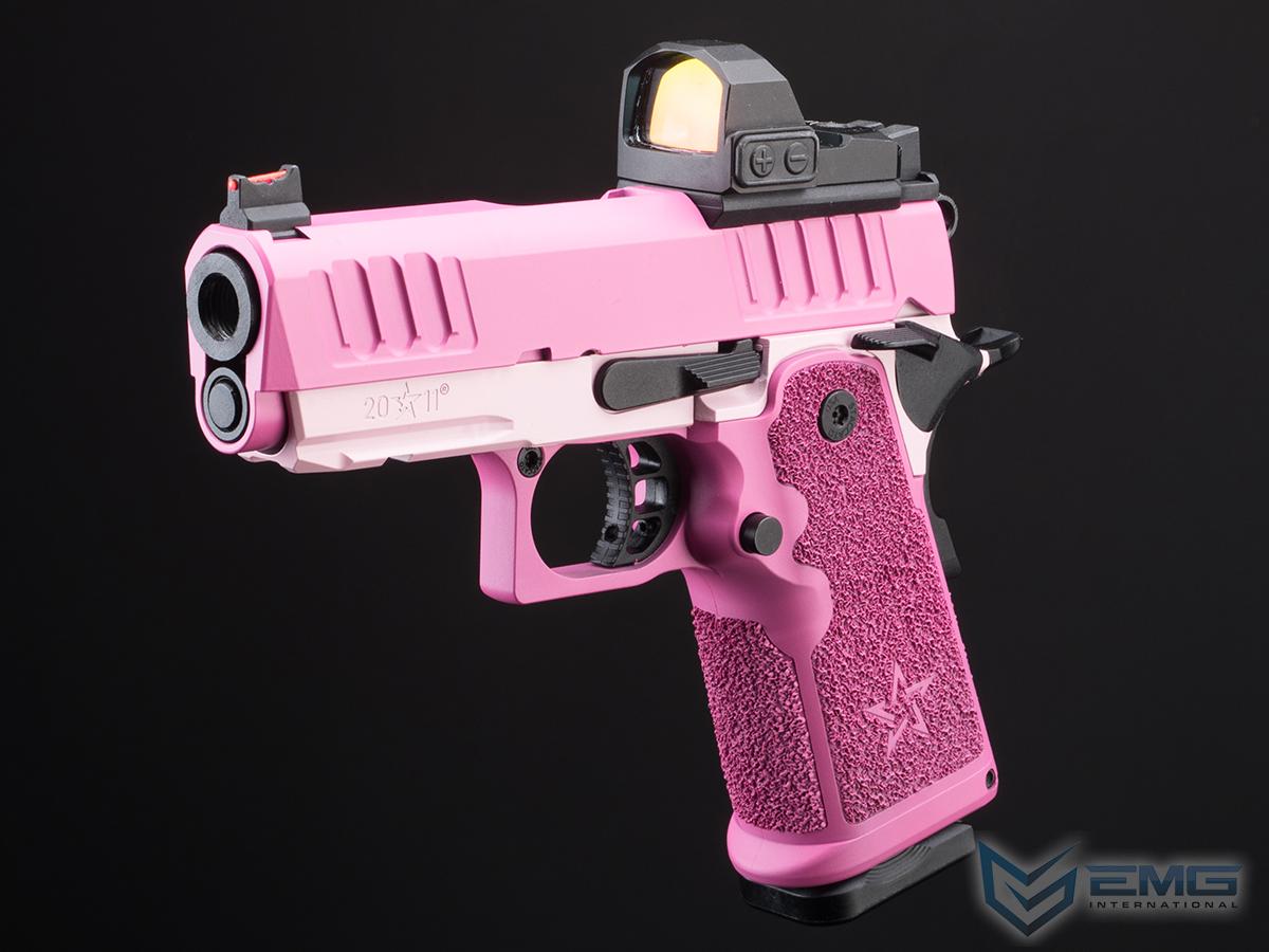 EMG Helios x Staccato CS Compact 2011 Gas Blowback Airsoft Pistol w/ Master Grip (Model: Pink / Gun Only)