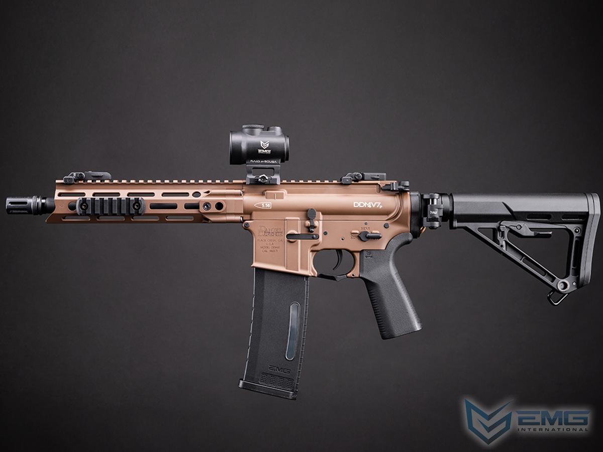 EMG x Daniel Defense DDM4 V7P Pistol AEG Airsoft Rifle w/ Artemis Gearbox & E-Shooter ETU (Color: Mil Spec +)