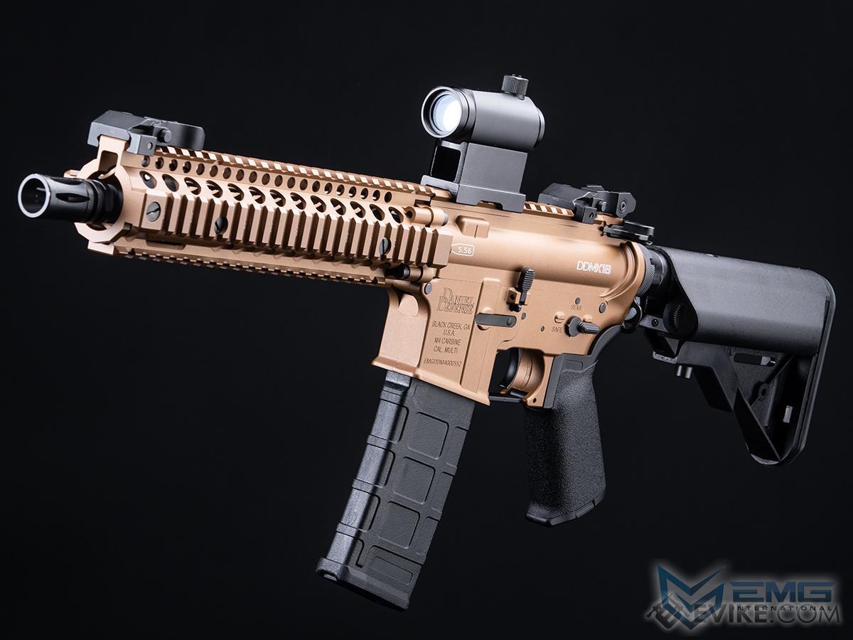 EMG x Daniel Defense DDMK18 Airsoft AEG Rifle w/ Platinum QBS Gearbox - CYMA (Color: Dark Earth / 350 FPS / Gun Only)