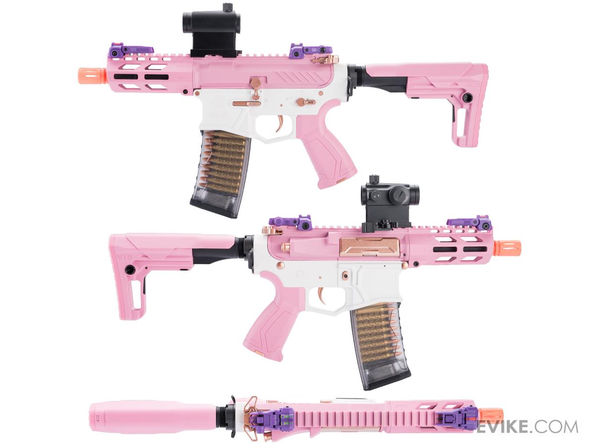 G&G Combat Machine CM16 CQB Batto Airsoft M4 AEG Rifle (Color: Taffy Pink)