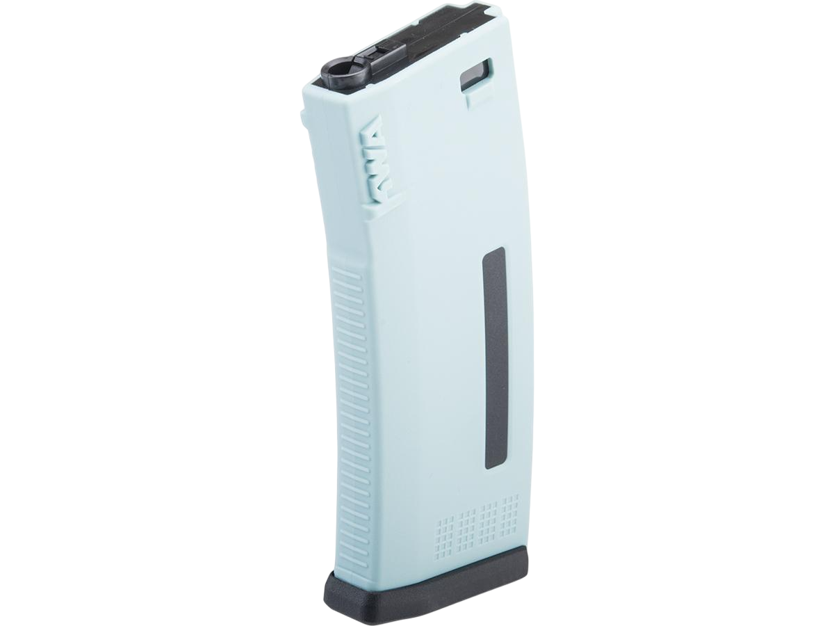KWA MS120 120rd Polymer Midcap Magazine for M4 / M16 Series Airsoft AEG Rifles (Color: Midnight Mint/Ice/Teal)