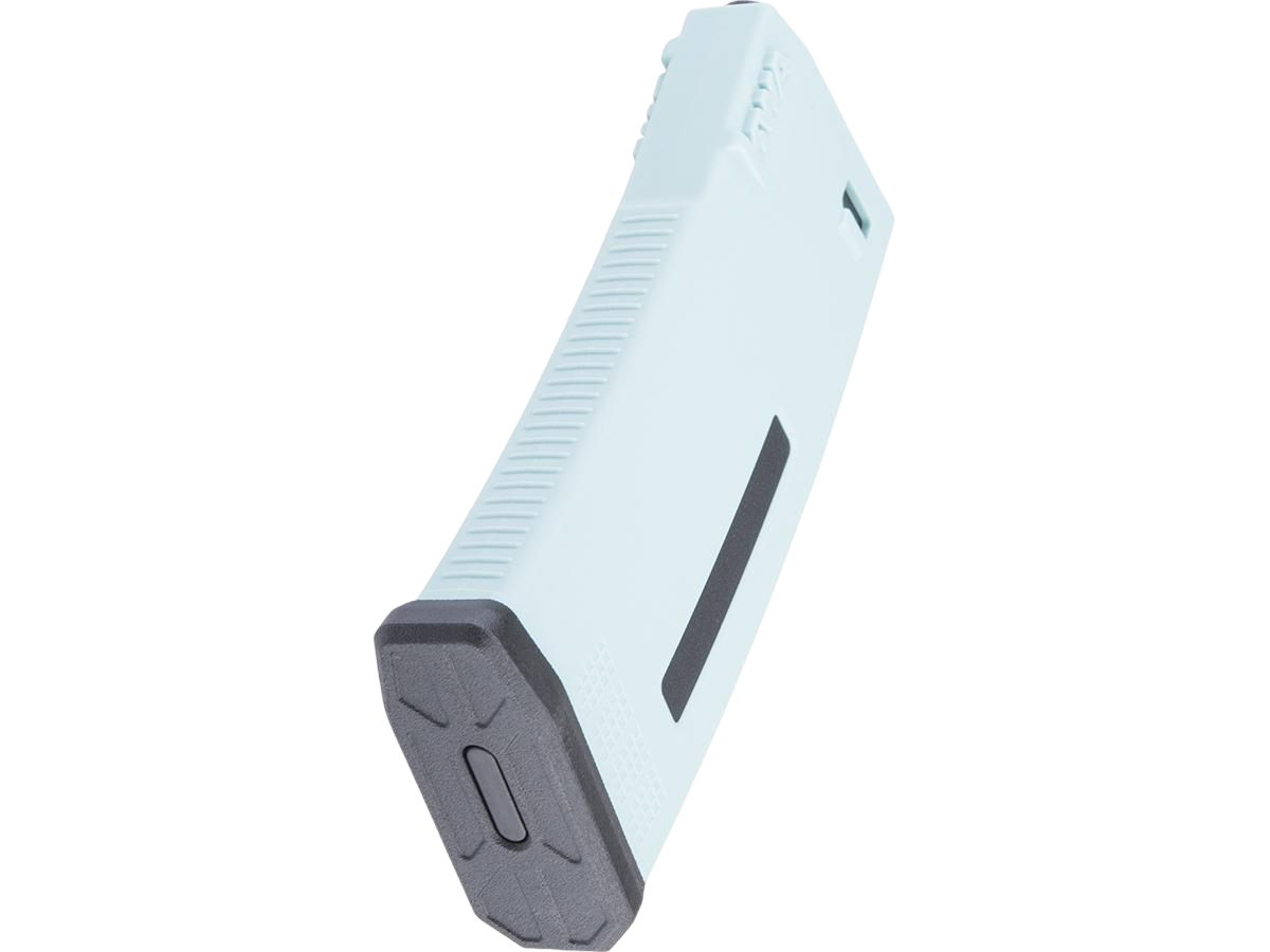 KWA MS120 120rd Polymer Midcap Magazine for M4 / M16 Series Airsoft AEG Rifles (Color: Midnight Mint/Ice/Teal)