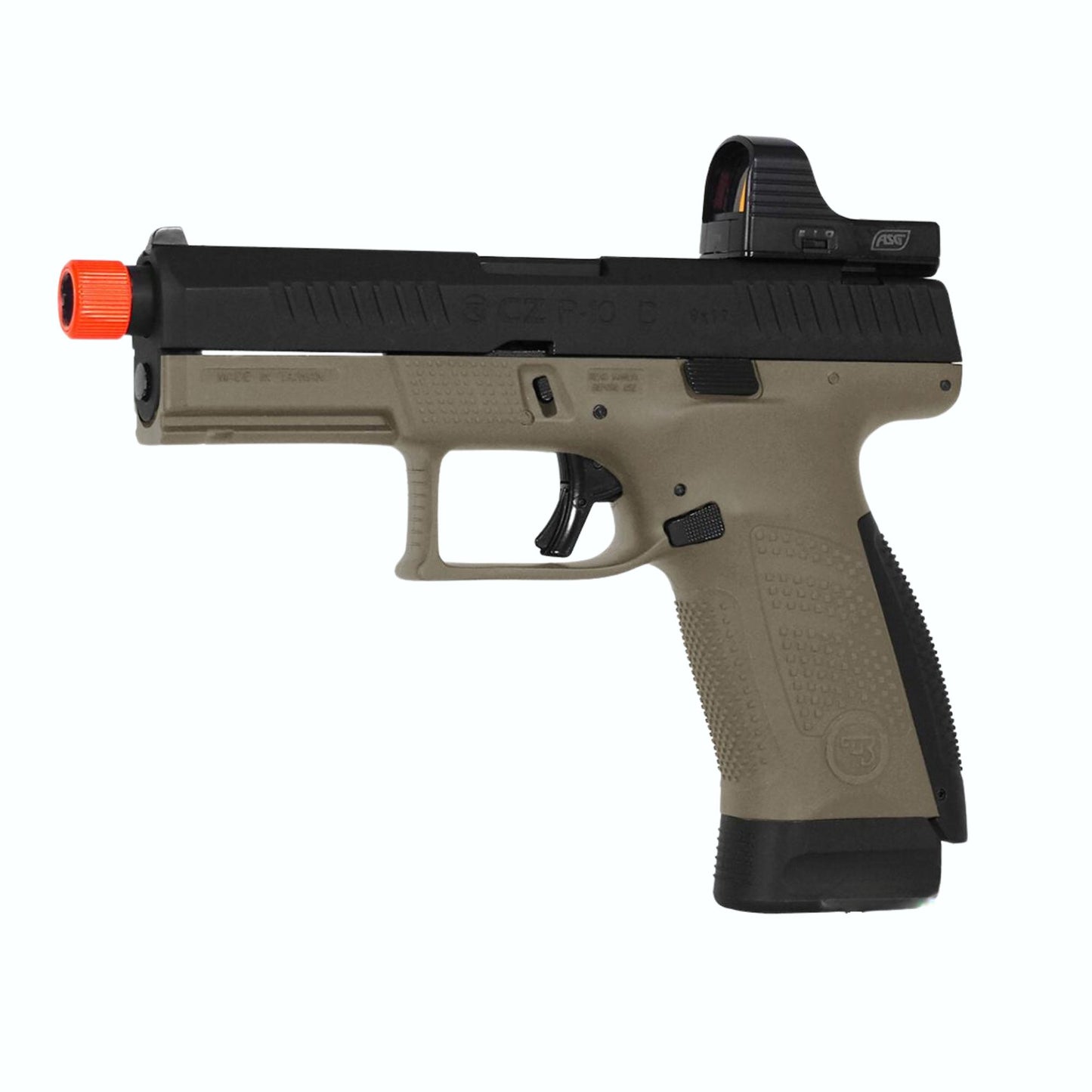 ASG CZ Licensed CZ P-10C Optic Ready Gas Blowback Airsoft Pistol (Model: Dark Earth)