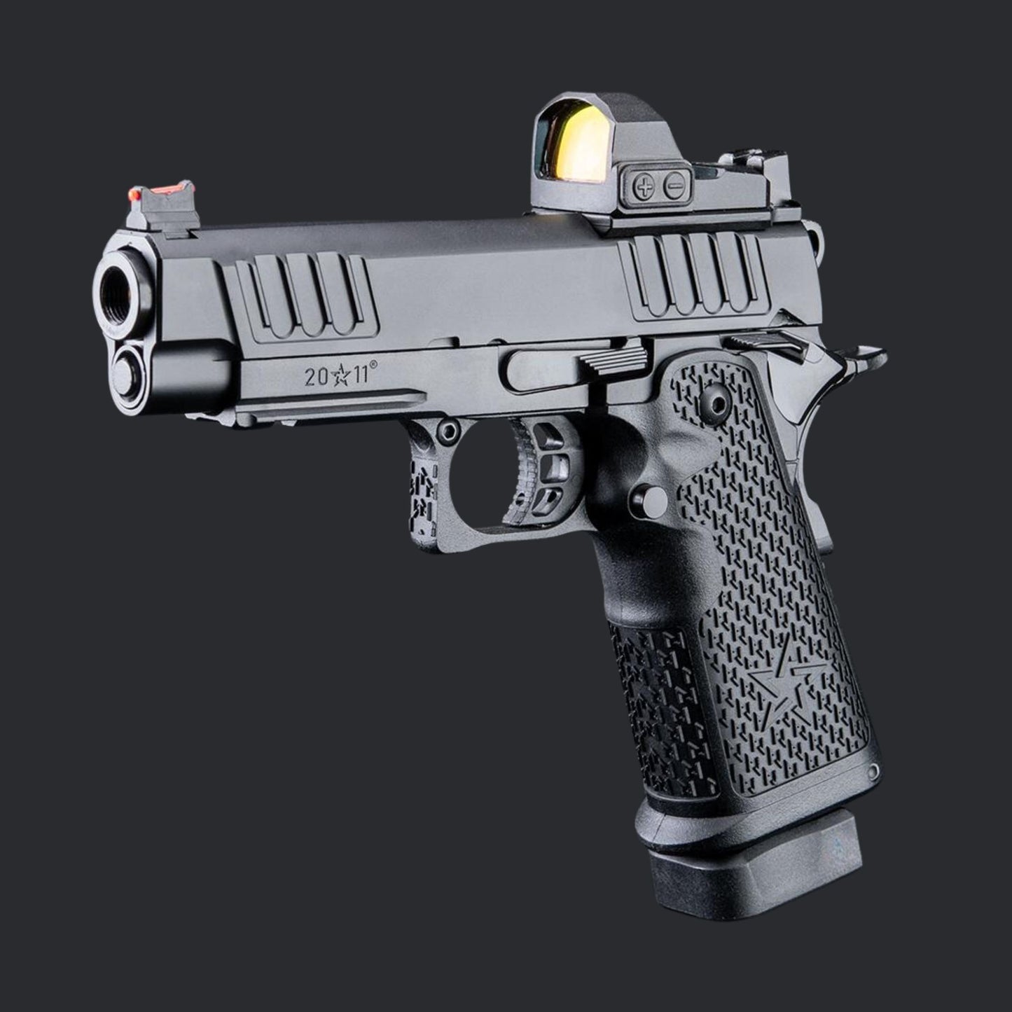 EMG Helios Staccato Licensed P 2011 Gas Blowback Airsoft Pistol (Model: VIP Grip / Standard / Green Gas / Gun Only)