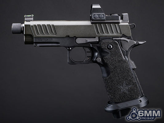 6mmProShop x Staccato C2 2011 w/ Full Size Grip Gas Blowback T8 Airsoft Pistol (Color: Black / CO2 / Gun Only)