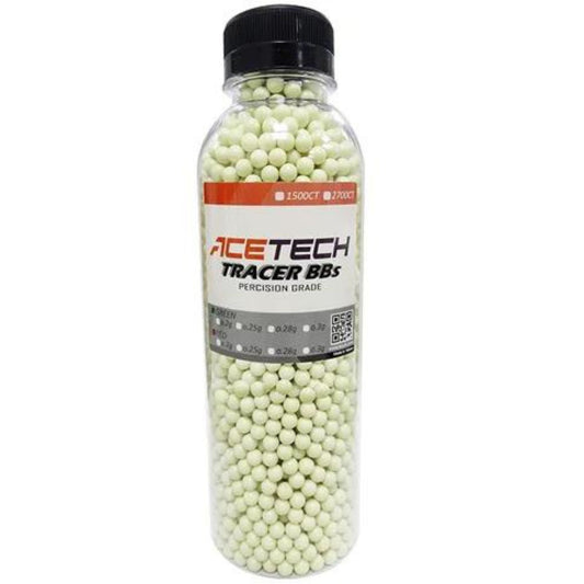 AceTech 2700 Round 0.25g Green Tracer BB Bottle