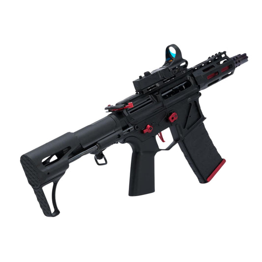 APS Phantom Extremis Mark VII 2.0 eSilverEdge CQB Airsoft AEG (Color: Black / Red)