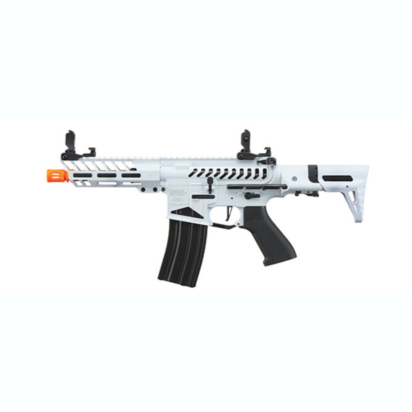 Lancer Tactical ProLine NEEDLETAIL PDW Skeleton AEG Low FPS (Color: White/Black)