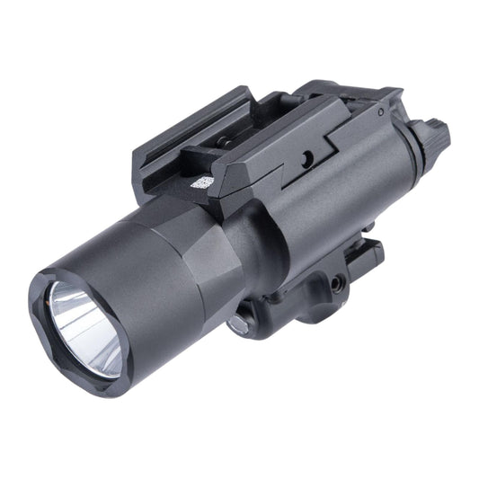 Element Tactical Rail Mounted Weapon Light w/ Red laser (Model: Standard / Black)