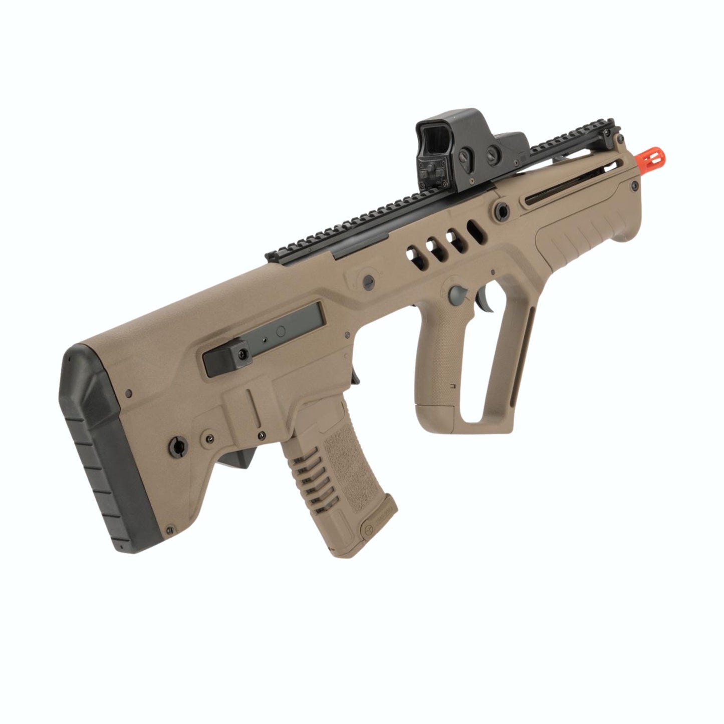 IWI Tavor CTAR Flat Top Short Barreled Airsoft AEG with Inline MOSFET FCU (Color: Dark Earth)