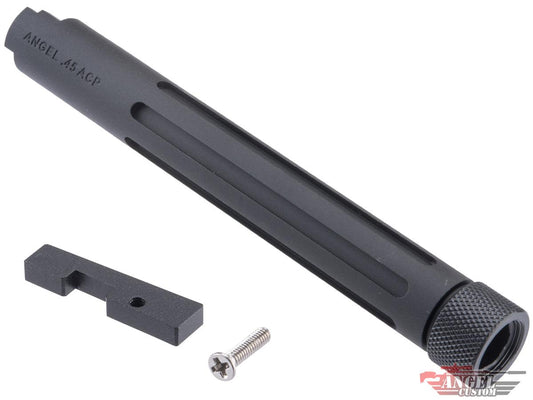 Angel Custom CNC Aluminum Fluted Outer Barrel for TM / AW Custom Hi-Capa 5.1 Series Airsoft GBB Pistols (black)