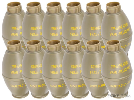 APS Spare Replacement Shells for Thunder B Sound Grenade Cores (Package: Lemon Grenade / 12 Pack)