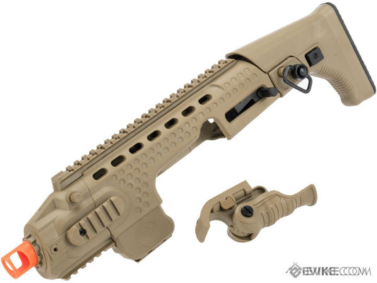 APS Action Combat Carbine Conversion Kit for APS ACP Airsoft Pistols (Color: Dark Earth)