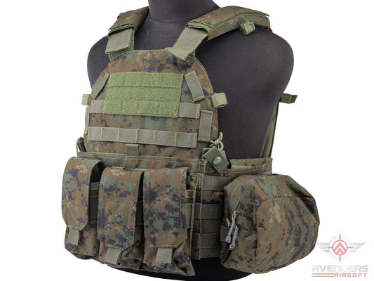 Avengers 6D9 Tactical Vest with Magazine and Radio Pouches (Color: AOR2)