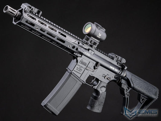 EMG Helios Daniel Defense Licensed MK18 RIII Airsoft AEG Rifle w/ CYMA Platinum Gearbox (Color: Black / 350 FPS / Gun Only)
