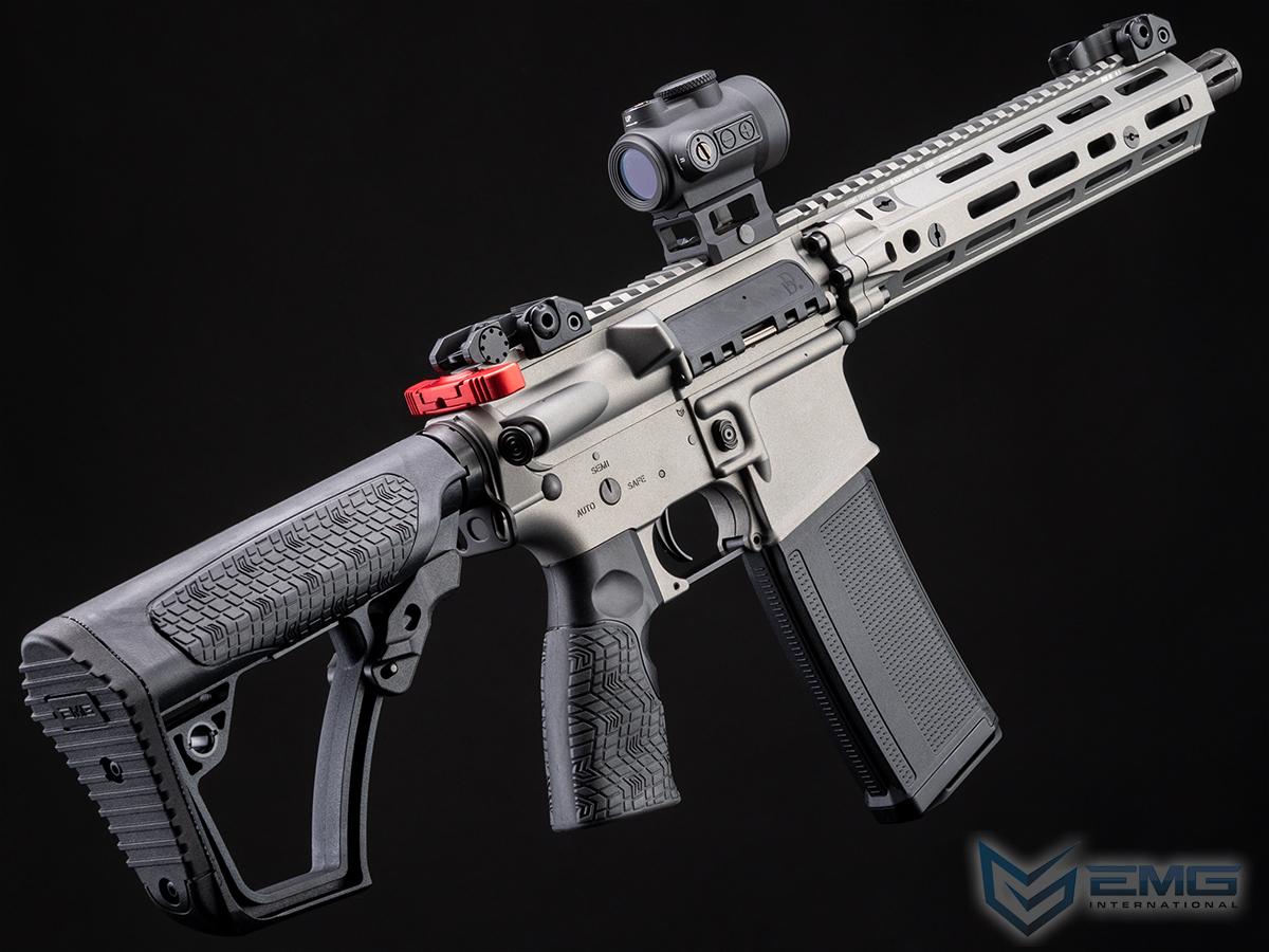 EMG Helios Daniel Defense Licensed MK18 RIII Airsoft AEG Rifle w/ CYMA Platinum Gearbox (Color: Gunmetal Grey / 350 FPS / Gun Only)
