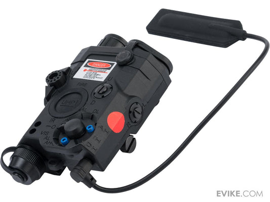 Element Dummy PEQ-15 Illuminator w/ Flashlight, Visible and IR Laser (Color: Black / Red Laser / IR)