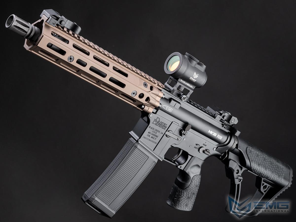 EMG Helios Daniel Defense Licensed MK18 RIII Airsoft AEG Rifle w/ CYMA Platinum Gearbox (Color: Black Two-Tone / 350 FPS / Gun Only)