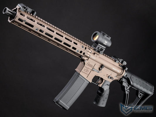 EMG Daniel Defense Licensed DDM4A1 RIII Airsoft AEG Rifle w/ CYMA Platinum Gearbox - Kestrel Eshooter MOSFET (Color: Flat Dark Earth / 400 FPS / Gun Only)