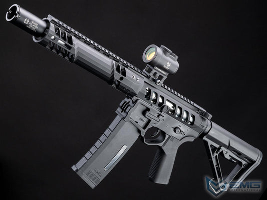 EMG x F1 UDR-15 Skeletonized AR-15 Airsoft AEG Rifle w/ GATE Aster Programmable MOSFET (Model: SBR / Black)