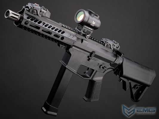 EMG Angstadt Arms UDP-9 Pistol Caliber Carbine AEG with Battery and Charger (Color: Black / 7.5")