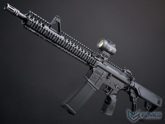 EMG x Daniel Defense FSP Airsoft AEG Rifle w/ Platinum Gearbox - CYMA (Color: Black / Gun Only)