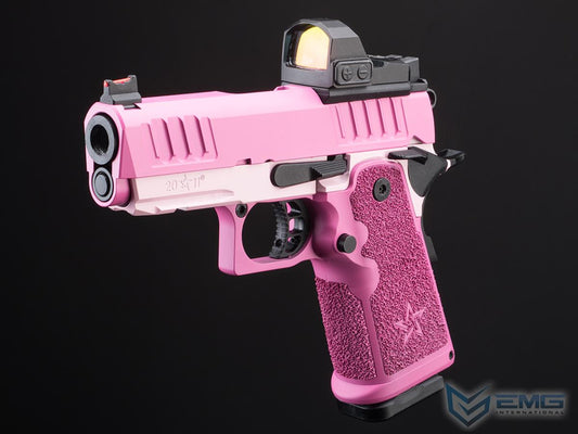 EMG Helios x Staccato CS Compact 2011 Gas Blowback Airsoft Pistol w/ Master Grip (Model: Pink / Gun Only)