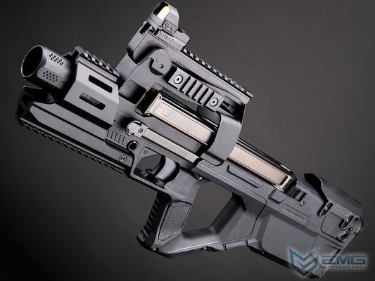 EMG x Strike Industries Compact SI-90 Airsoft AEG Rifle w/ E-Shooter Kestrel ETU (Color: Black / Standard Motor)