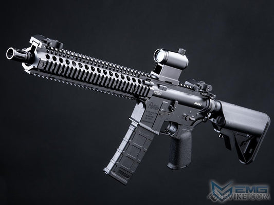 EMG x Daniel Defense DDM4A1 Carbine Airsoft AEG Rifle - CYMA w/ Platinum QBS Gearbox (Color: Black / 400 FPS / Gun Only)