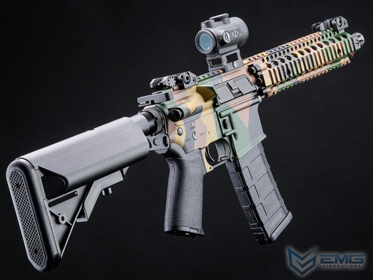 EMG Daniel Defense Licensed DDMK18 Airsoft AEG Rifle w/ CYMA Platinum QBS Gearbox (Color: Woodland / 400 FPS / Gun Only)