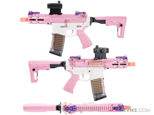 G&G Combat Machine CM16 CQB Batto Airsoft M4 AEG Rifle (Color: Taffy Pink)