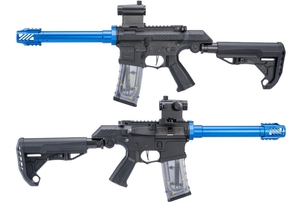 G&G SSG-1 USR Airsoft AEG Rifle w/ Variable Angle Stock and ETU MOSFET (Color: Blue)