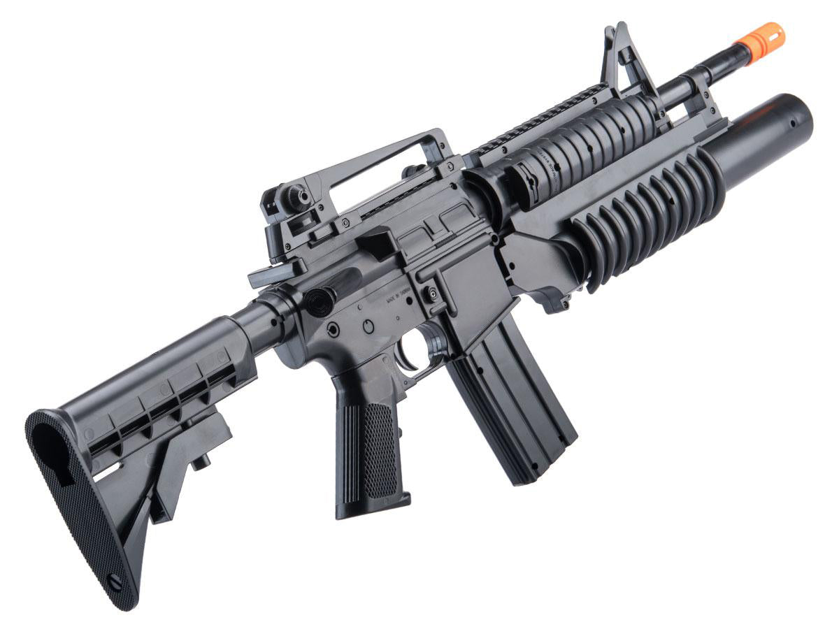 KWC M4A1 Spring Powered Airsoft Rifle w/ Underbarrel M203 Launcher (Package: Gun Only)