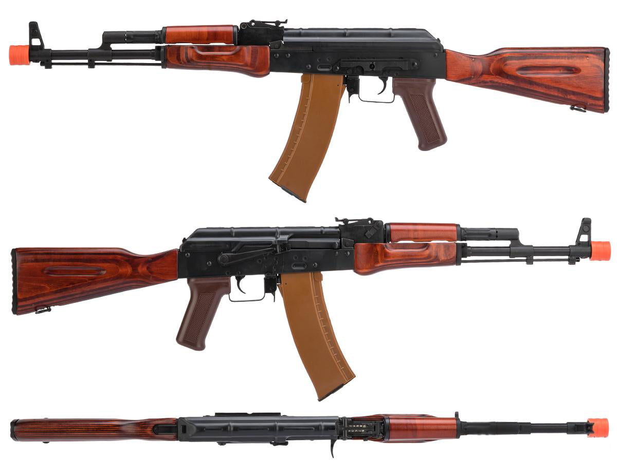 LCT Airsoft AK74 NV Stamped Steel Airsoft AEG w/ Real Wood Furniture (Model: Standard AEG)