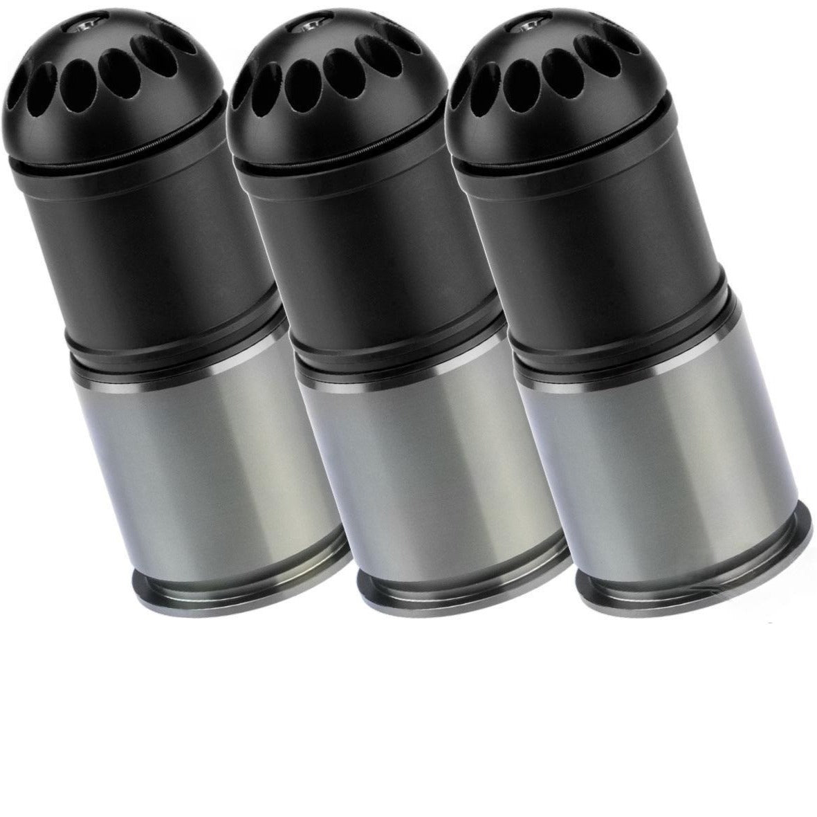 Matrix x MAG 120rd POM Airsoft Gas Grenade Shell (Color: Black / Pack of 3)