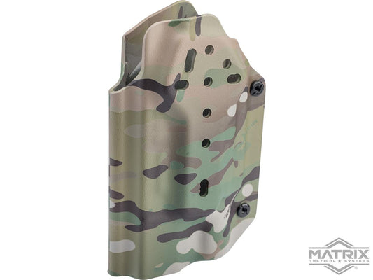 Matrix Lightweight Adjustable Kydex Tactical Hardshell Holster for Elite Force GLOCK Series GBB Airsoft Pistols (Color: Multicam)