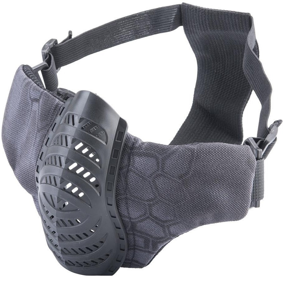 Low Profile Tactical Padded Lower Half Face Mask (Color: Urban Serpent)