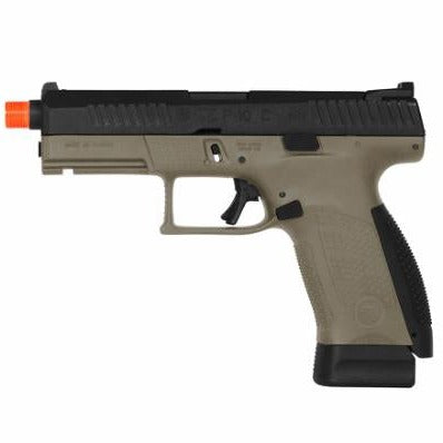 CZ P-10C CO2 Airsoft Pistol, Optic Ready, Outer Threaded Barrel - BLK/FDE