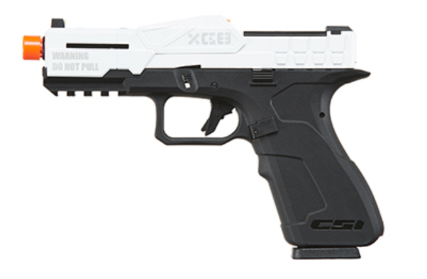 Poseidon CSI XG8 Gas Blow Back Aluminum Pistol - (White/Black)