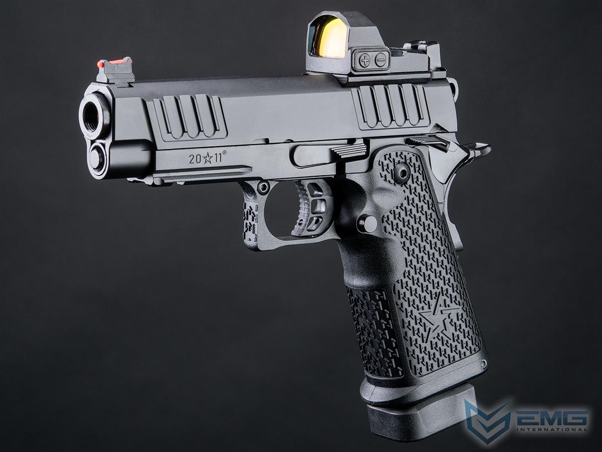 EMG Staccato Licensed P 2011 Gas Blowback Airsoft Pistol (Model: VIP Grip / Standard / Green Gas)