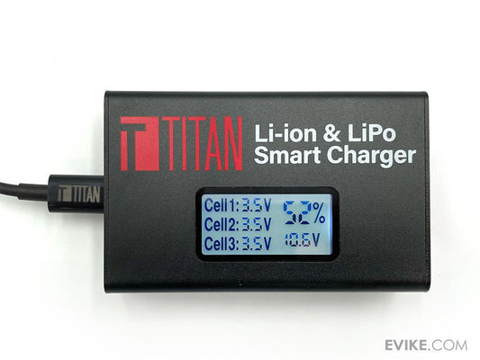 Titan Power Digital Charger for LiPo AEG Batteries (Model: USB-C Charger)